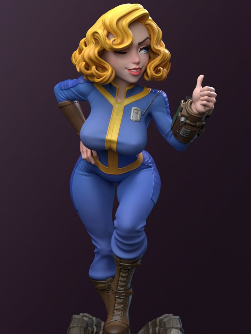 Vault Girl from Fallout Resin Statue Part Kit